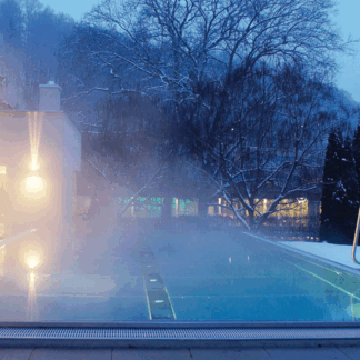 wohlig warmes Wasser im Winter