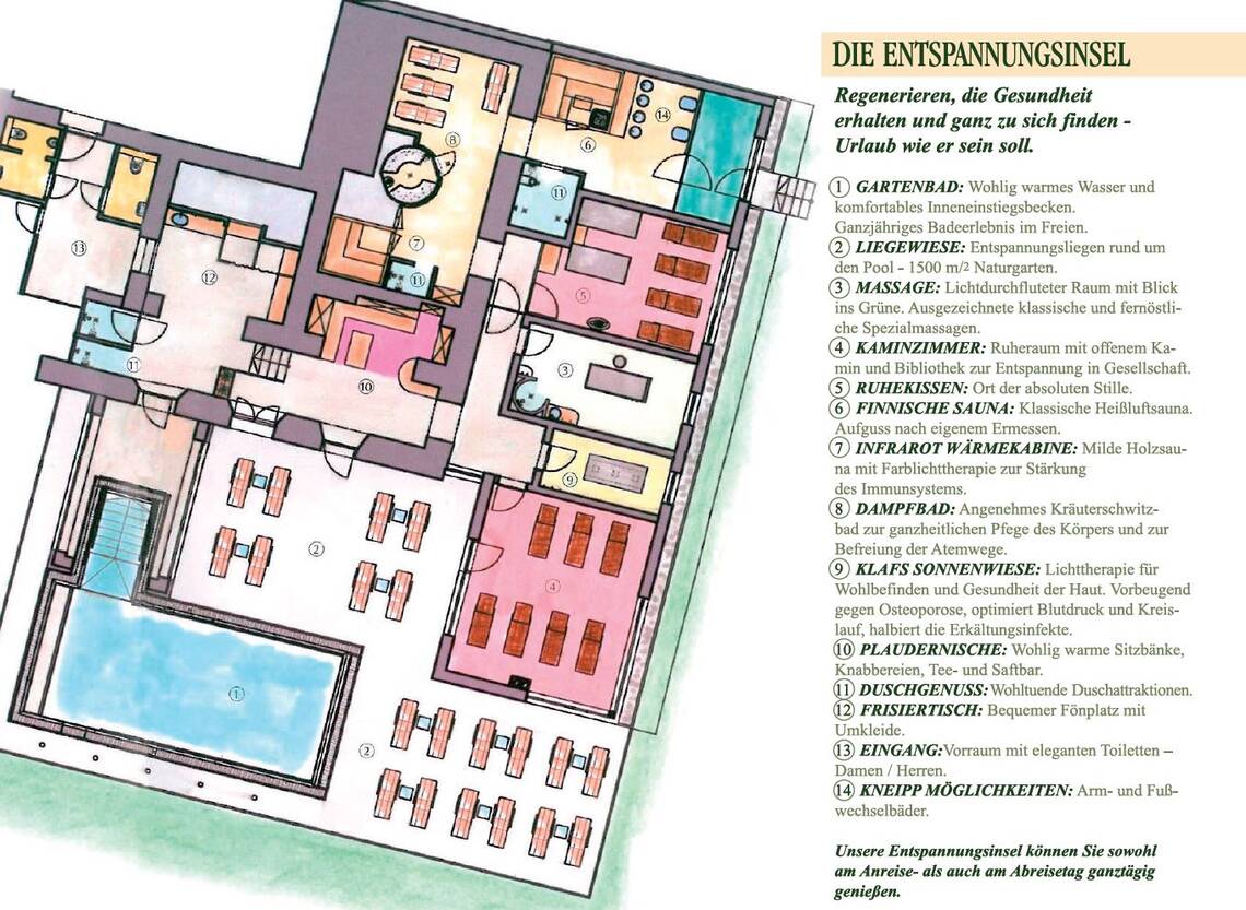 Handskizze Entspannungsinsel